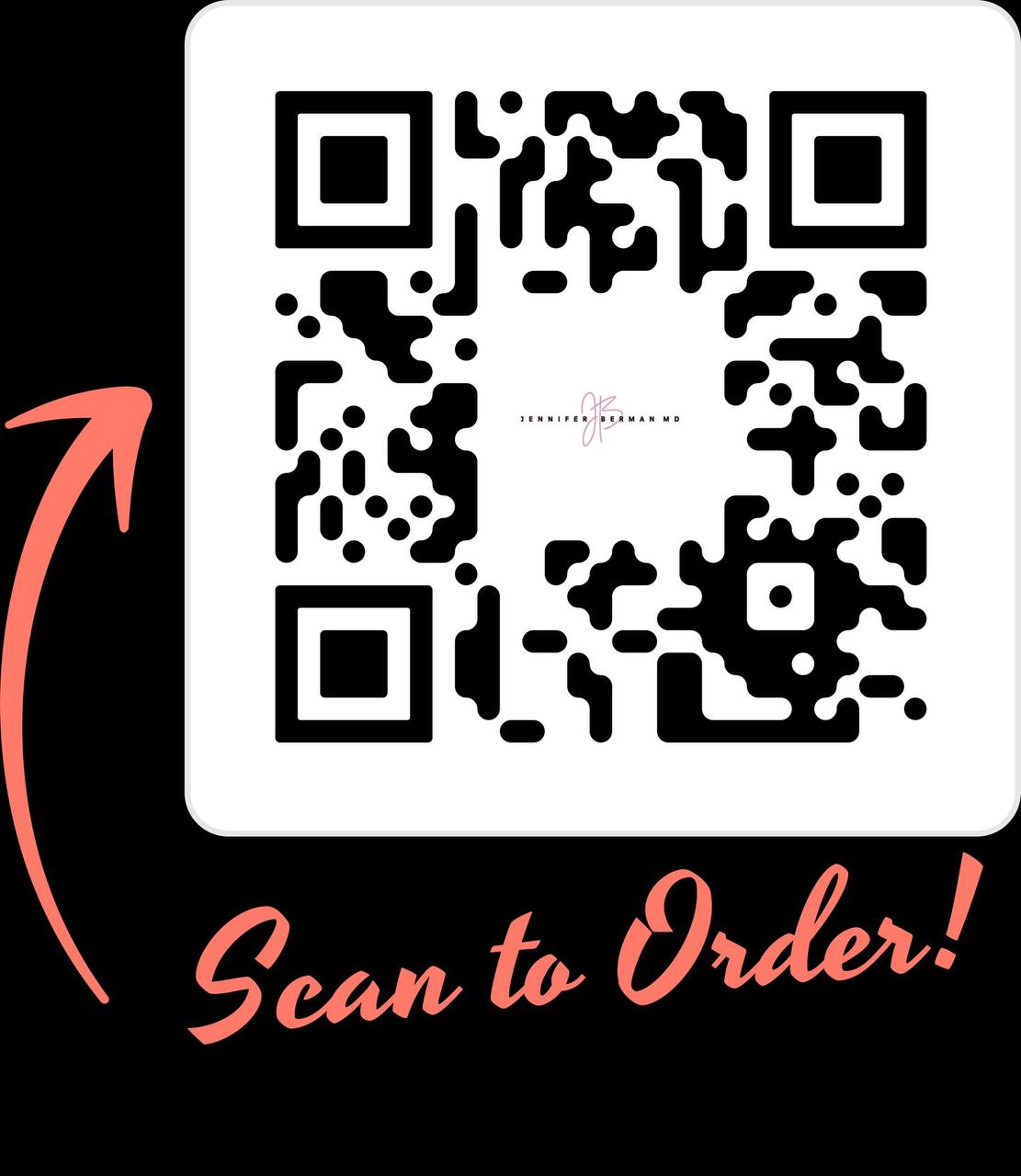 A QR code highlighted by a red arrow with the text "Scan for Sexual Health Expert in Los Angeles!" indicating a prompt for customers to scan the code to access services or consultations, likely in a health