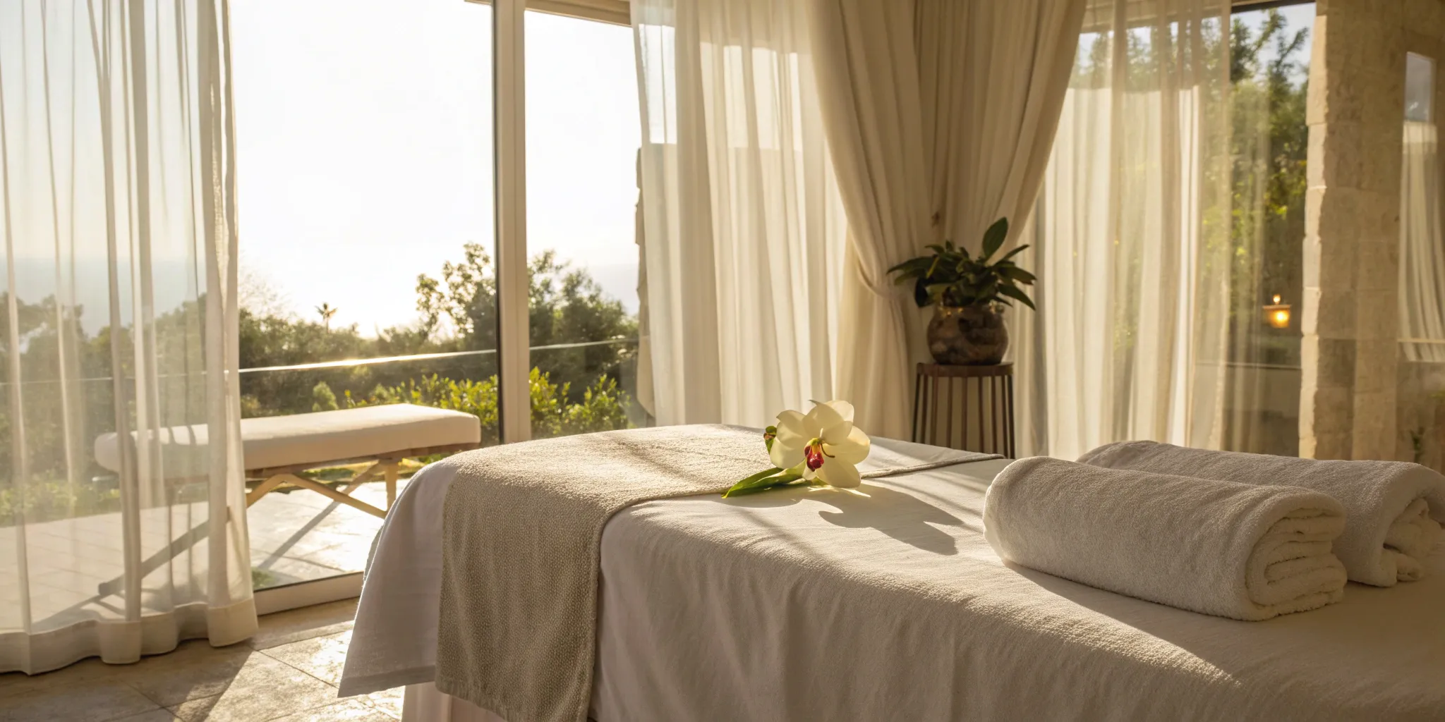 A serene medical spa room for a comfortable recovery after an Aviva labiaplasty.