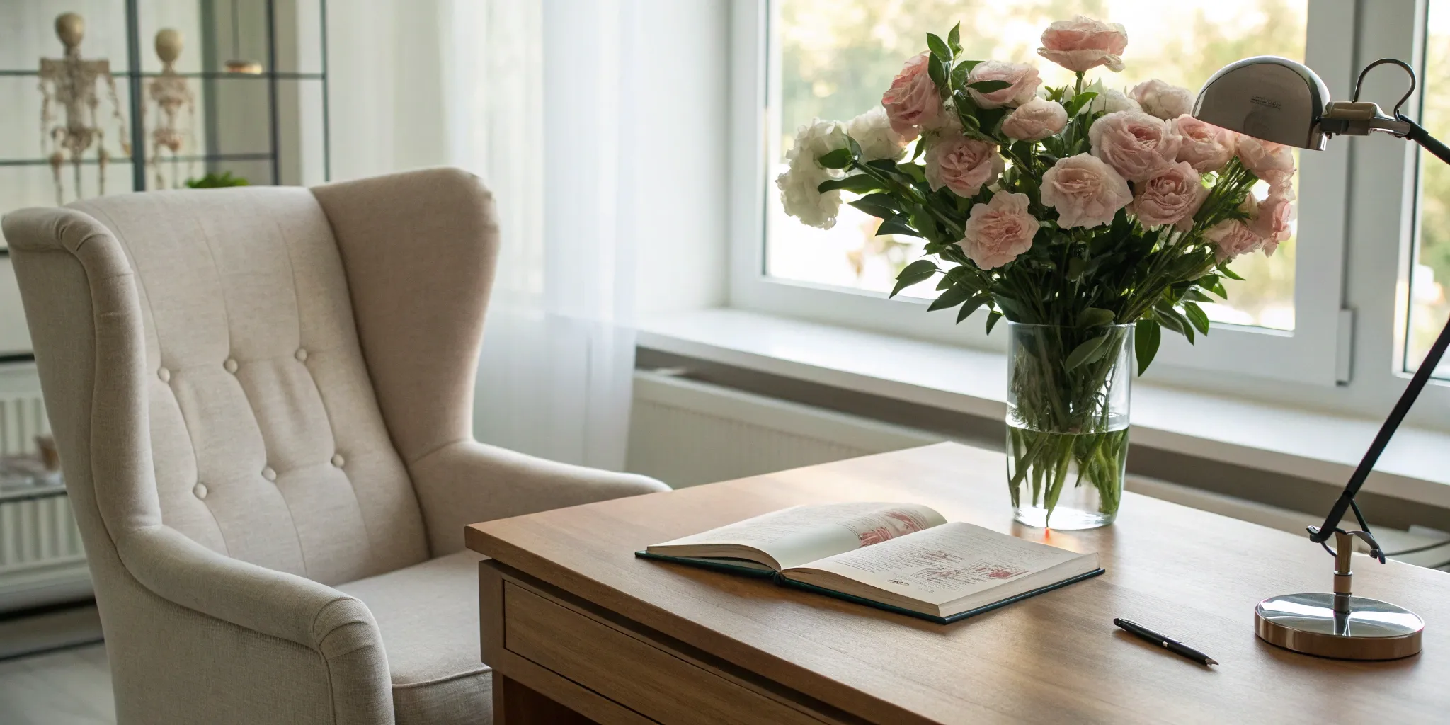 Open book on a desk for researching bioidentical hormone therapy and breast cancer safety.