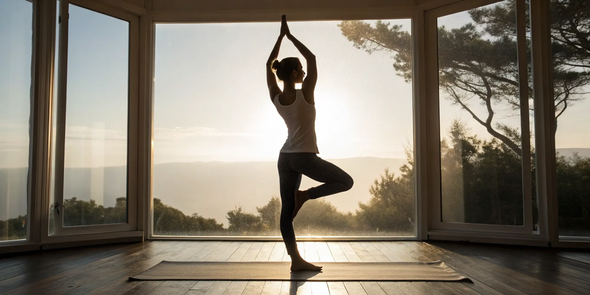 A woman doing yoga, a lifestyle choice for the best testosterone for women's weight loss.