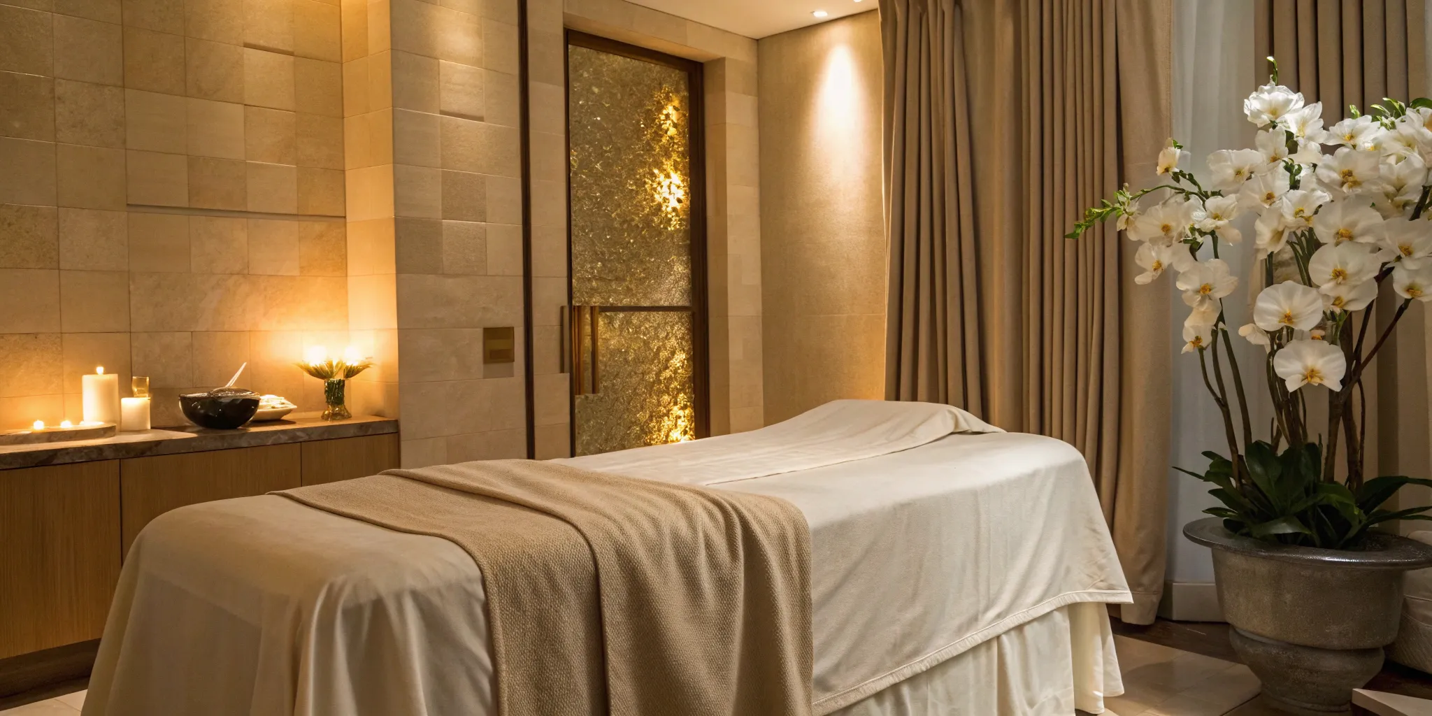 A treatment room prepared for a Morpheus 8 skin tightening procedure.