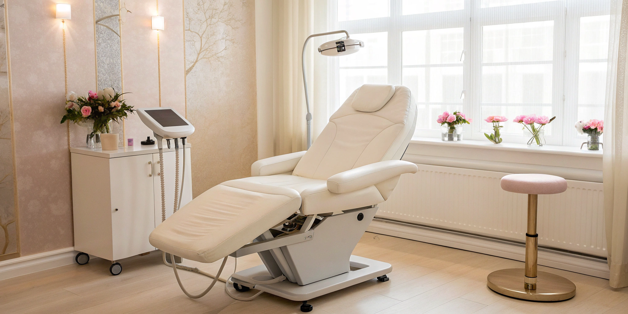 The InMode Forma V device in a treatment room for a vaginal rejuvenation procedure.